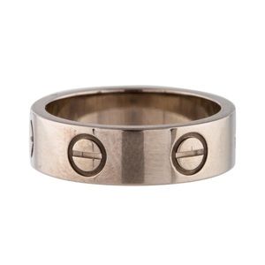 18K white gold Cartier LOVE wedding band